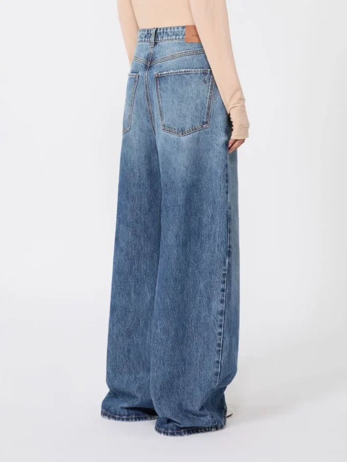 Oversized low-waisted jeans, midnightblue