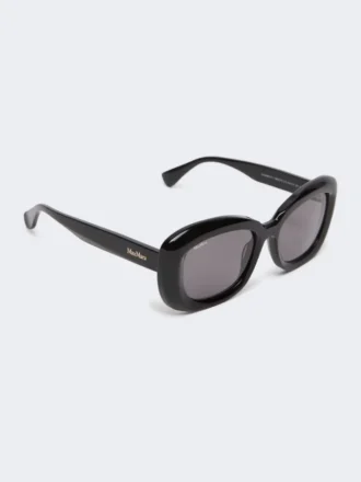 Oversized oval sunglasses, black