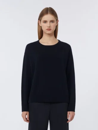Oversized wool sweater, ultramarine
