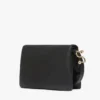 Padded nappa-leather soffy bag, black