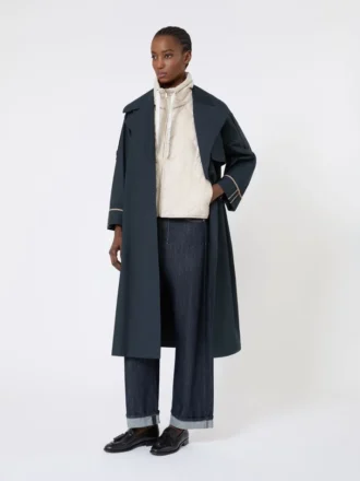 Padded water-repellent nylon canvas gilet, sand