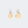 Pasticcino bag metal earrings, gold