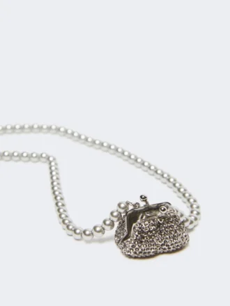 Pasticcino bag-pendant necklace, black