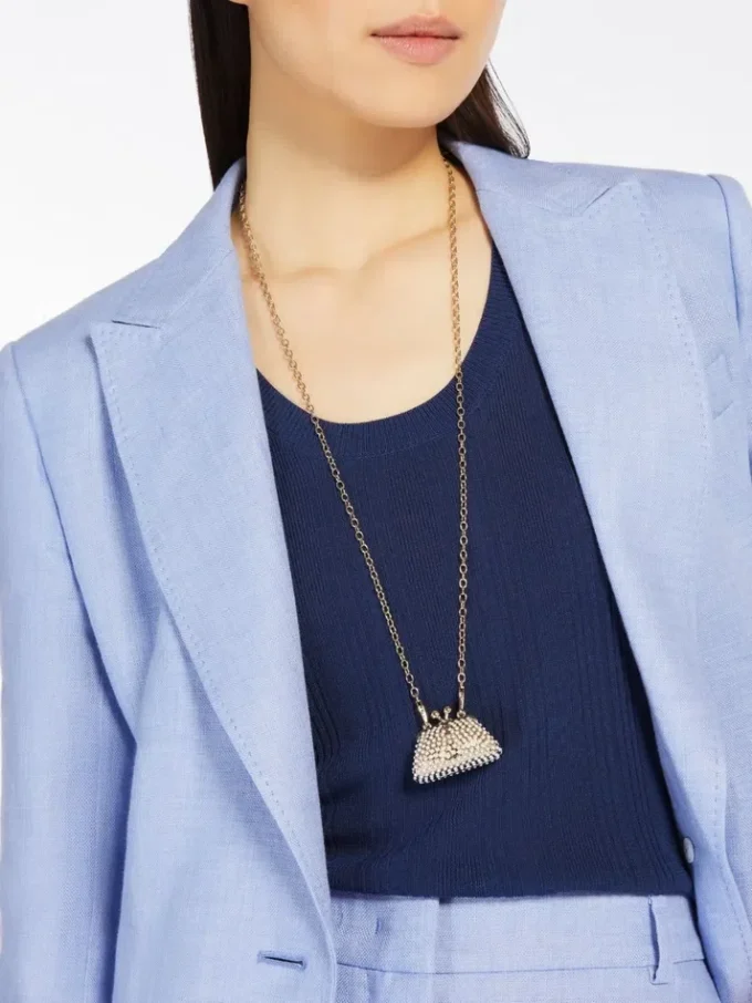 Pasticcino bag-pendant necklace, gold