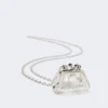 Pasticcino bag-pendant necklace, transparent