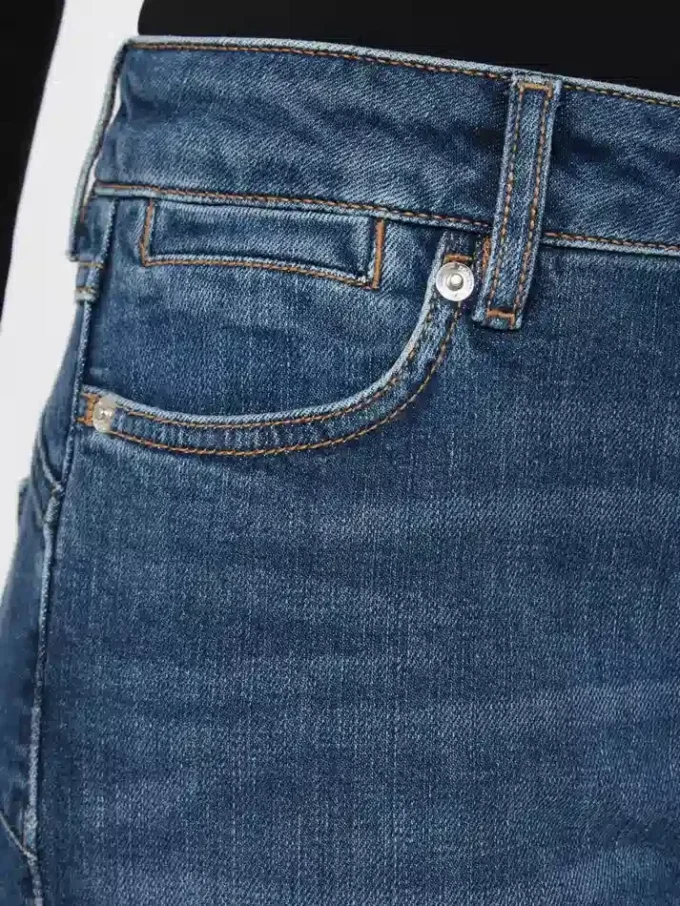 Perfect-fit low-rise mini flare trousers, ultramarine