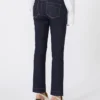Perfect-fit mini flare jeans, ultramarine