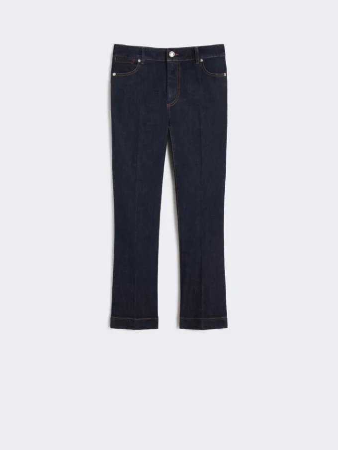 Perfect-fit mini flare jeans, ultramarine