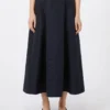 Pleated jacquard skirt, midnightblue Pleated jacquard skirt, midnightblue