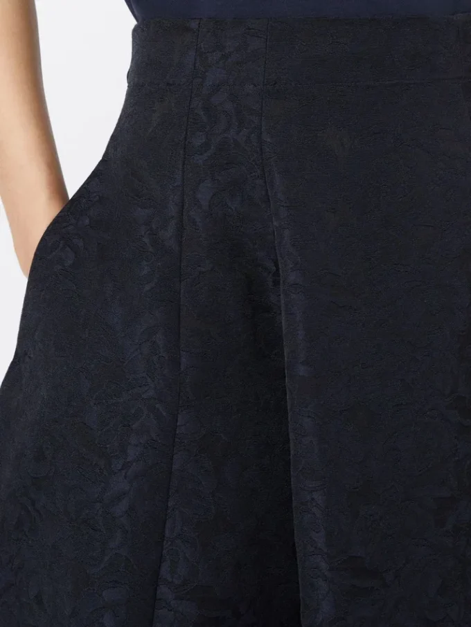 Pleated jacquard skirt, midnightblue Pleated jacquard skirt, midnightblue