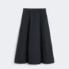 Pleated jacquard skirt, midnightblue Pleated jacquard skirt, midnightblue