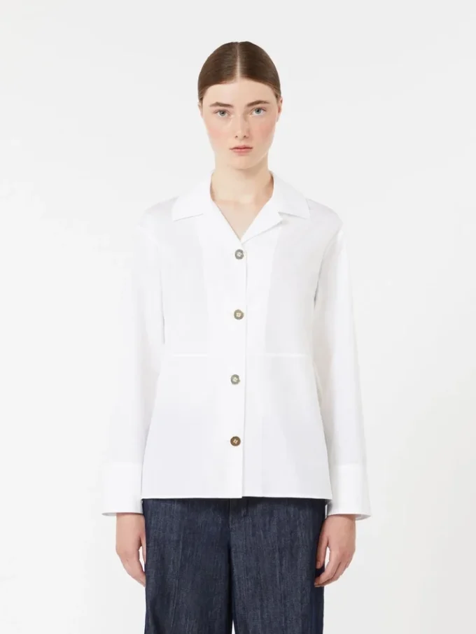 Poplin shirt, white