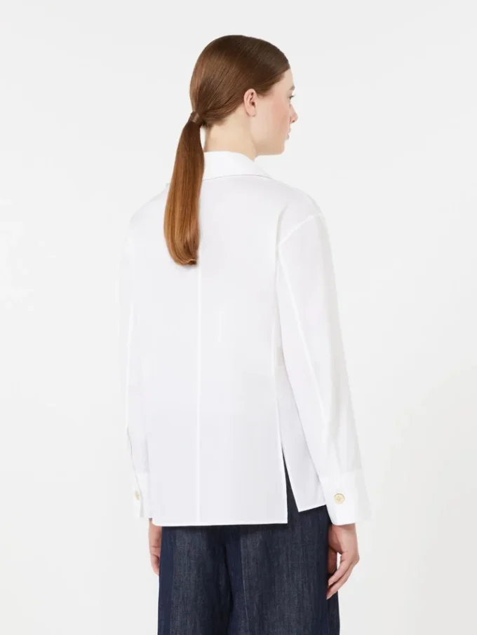 Poplin shirt, white