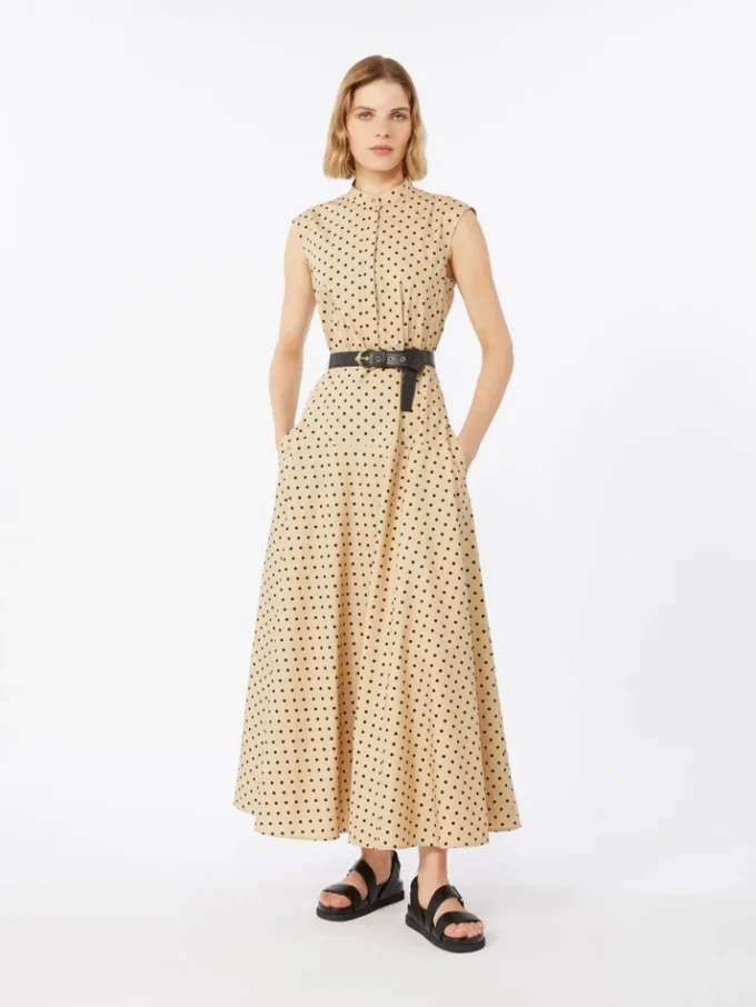 Printed poplin shirt dress, colonial Printed poplin shirt dress, colonial