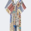 Printed silk crepe de chine midi dress, multicolour Printed silk crepe de chine midi dress, multicolour
