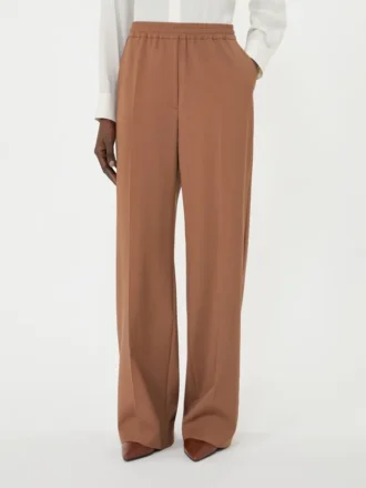 Pure woollen cloth trousers, tobacco