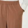 Pure woollen cloth trousers, tobacco