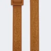 Raffia effect belt, tangerine