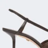 Raffia-look canvas slingbacks, dark brown Raffia-look canvas slingbacks, dark brown