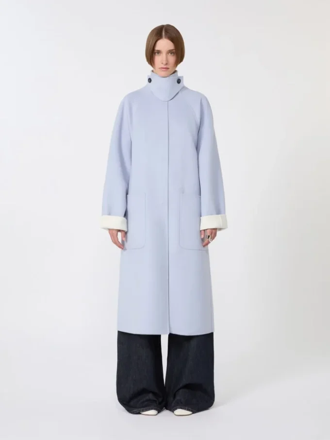 Reversible pure wool coat, avio Reversible pure wool coat, avio