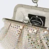 Rhinestone-adorned small satin pasticcino bag, antique rose Rhinestone-adorned small satin pasticcino bag, antique rose