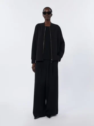 Scuba jersey jacket, black