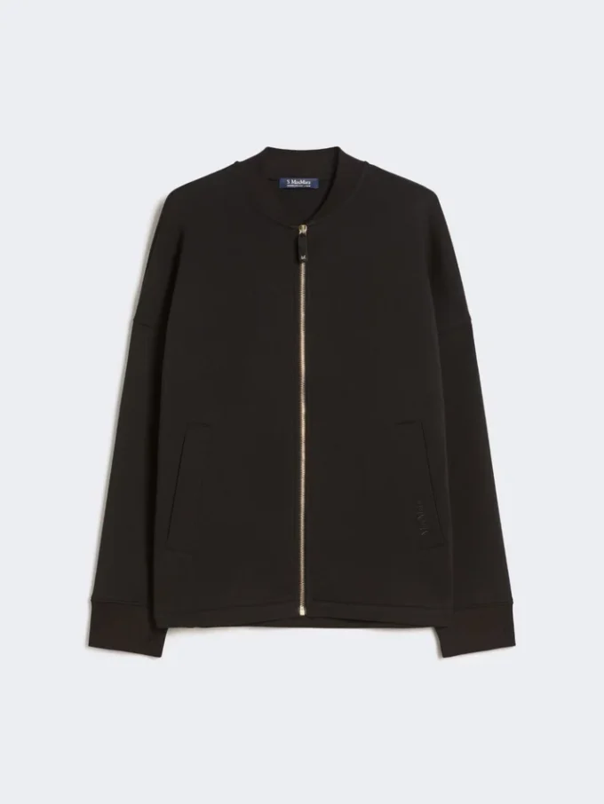 Scuba jersey jacket, black