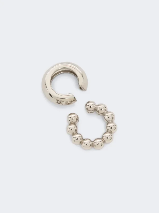 Set of two ear cuffs, silver