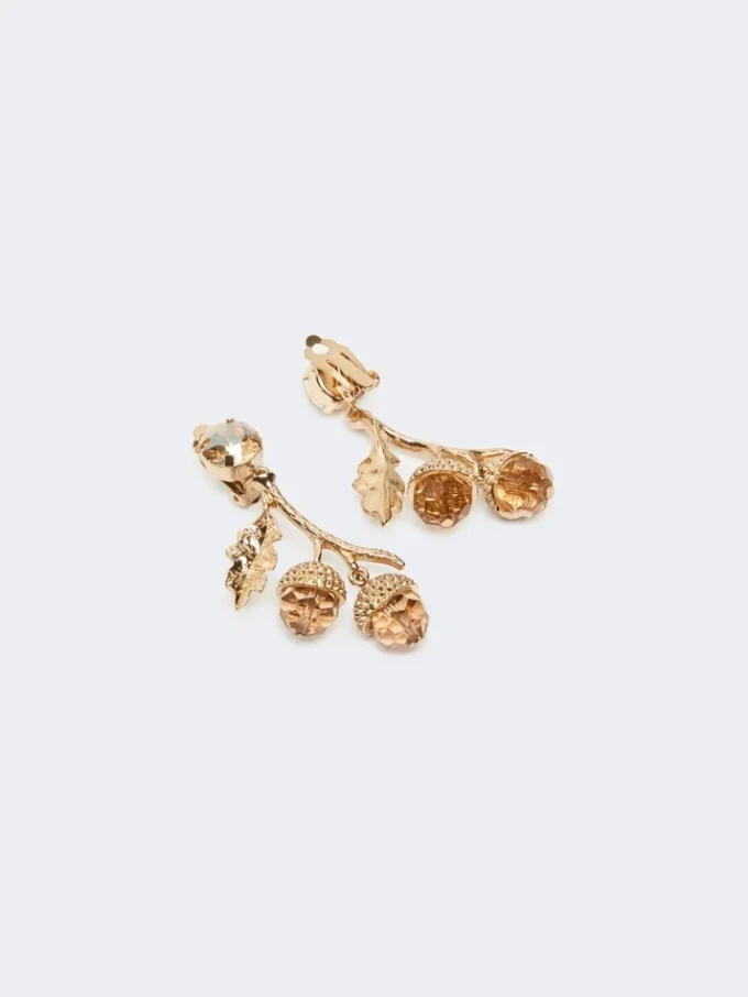 Set with charms and crystals, gold