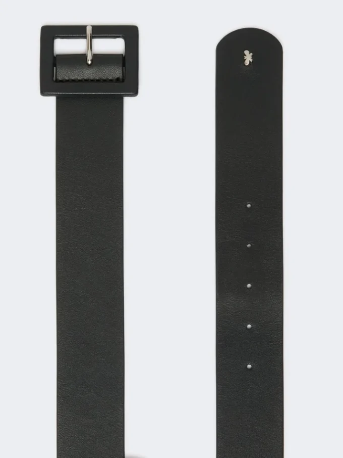 Shiny nappa leather belt, ultramarine