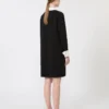 Short cady dress, black Short cady dress, black
