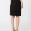 Short cady skirt, black