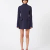 Short, contoured gabardine dress , midnightblue