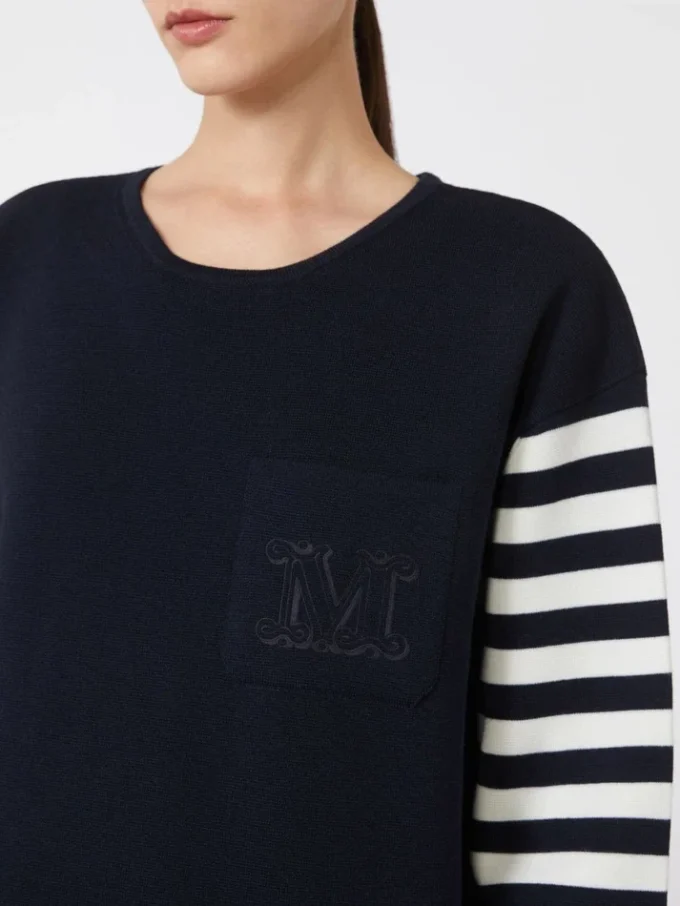 Short wool dress, ultramarine