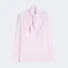 Silk charmeuse blouse, pink