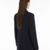 Single-breasted cady blazer, navy