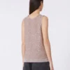 Sleeveless jumper with sequins, antique rose