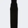 Sleeveless stretch jersey dress, black Sleeveless stretch jersey dress, black