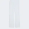 Slim-fit crepe canvas trousers, optical white