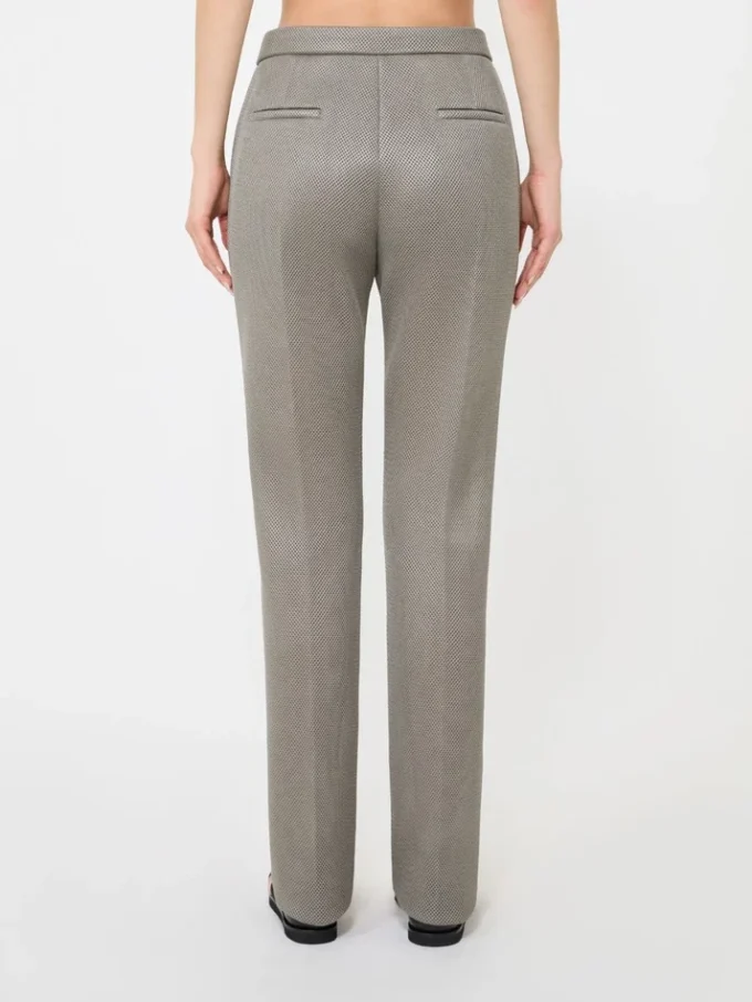 Slim-fit jersey mesh trousers, medium grey