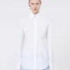 Slim-fit poplin shirt, optical white