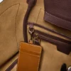 Small leather marine bag, bordeaux