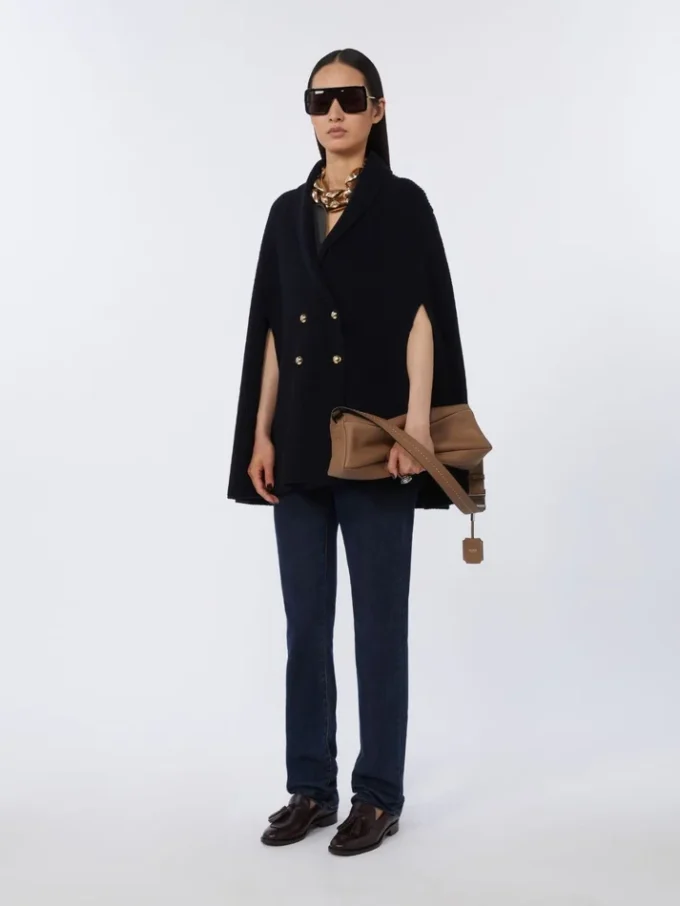 Small leather shoulder bag, brown Small leather shoulder bag, brown