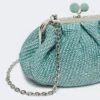 Small raffia-effect pasticcino bag, oil