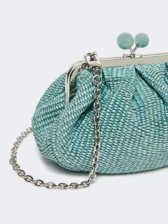 Small raffia-effect pasticcino bag, oil