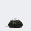 Small sheepskin pasticcino bag, black