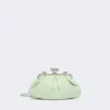 Small sheepskin pasticcino bag, pastel green