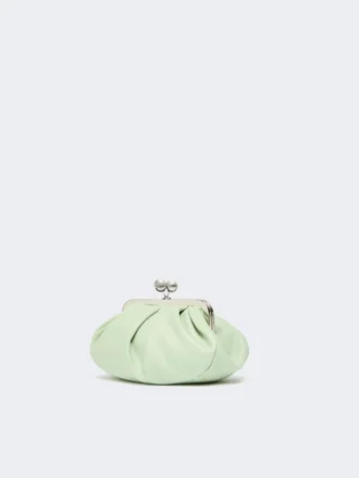 Small sheepskin pasticcino bag, pastel green