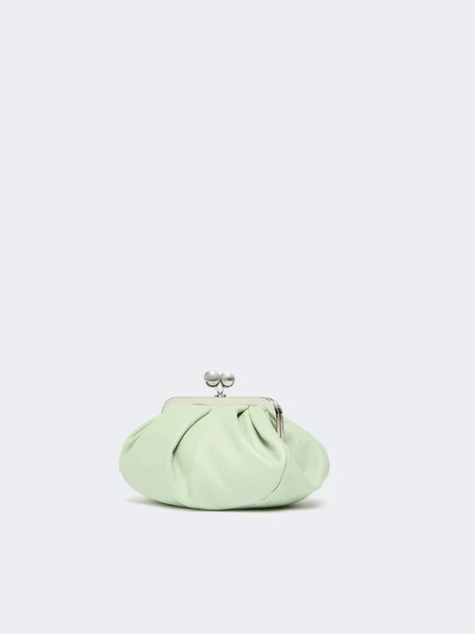 Small sheepskin pasticcino bag, pastel green