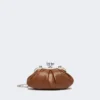 Small sheepskin pasticcino bag, tobacco
